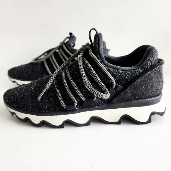 Sorel Kinetic Lace Sneakers, Cool Modern Streetwear, Black & White Size 7.5 - Picture 5 of 16